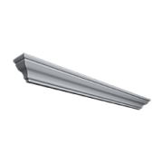 Капитель Эмаль ПП серый для полотен шириной 600 мм 